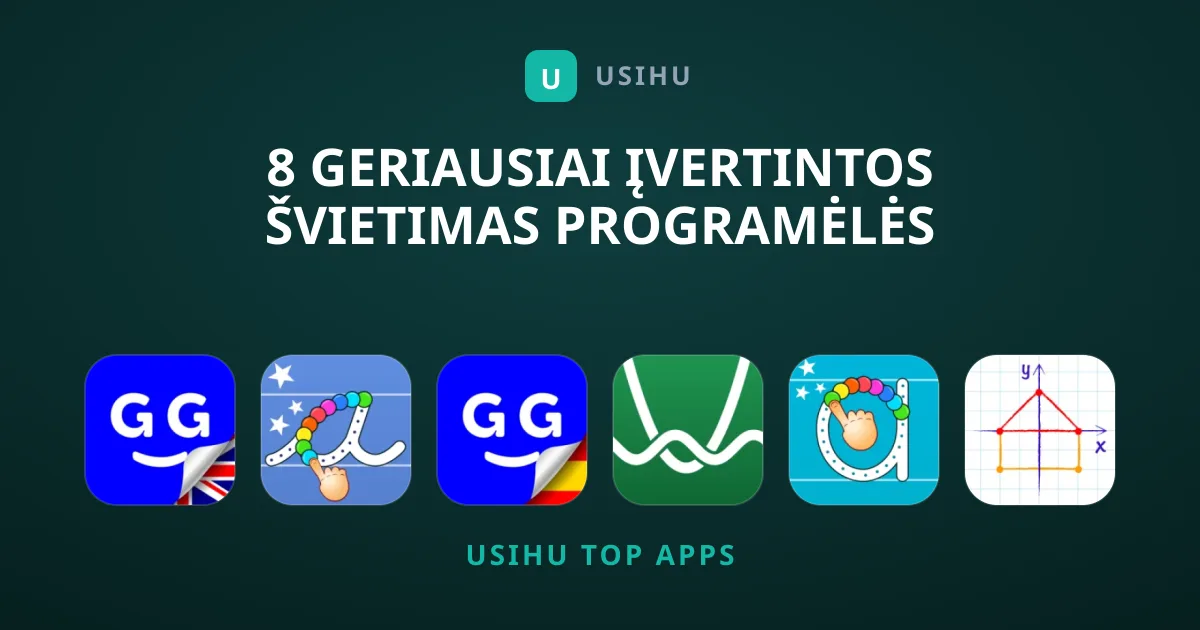 8 Geriausiai Įvertintos Švietimas Programėlės Mokymuisi