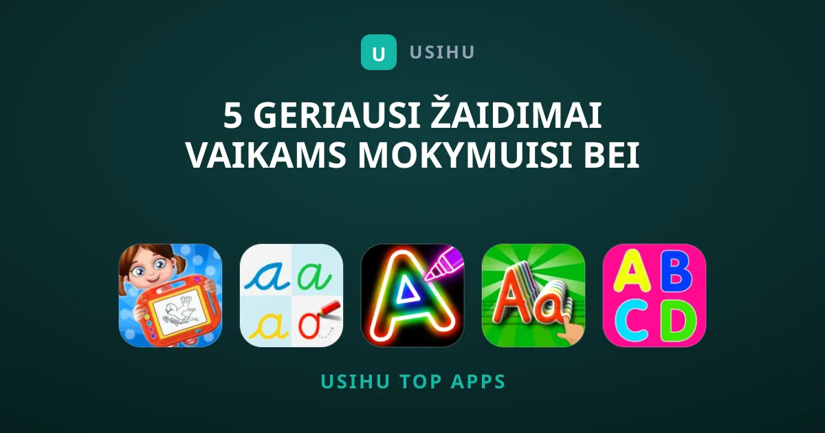 5 geriausi žaidimai vaikams mokymuisi bei kūrybai